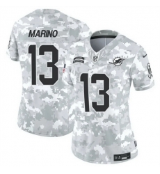 Women Miami Dolphins 13 Dan Marino 2024 F U S E Arctic Camo Salute To Service Limited Stitched Football Jersey Women Miami Dolphins 13 Dan Marino 2024 F U S E Arctic Camo Salute To Service Limited Stitched Football Jersey
