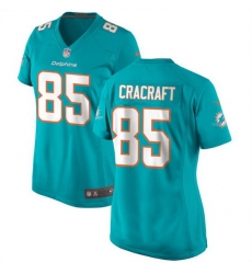 Women Miami Dolphins 85 River Cracraft Aqua Color Rush Stitched Jersey Run Small Women Miami Dolphins 85 River Cracraft Aqua Color Rush Stitched Jersey Run Small
