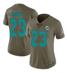 Womens Nike Dolphins #23 Jay Ajayi Olive Stitched NFL Limited 2017 Salute to Service Jersey Womens Nike Dolphins #23 Jay Ajayi Olive Stitched NFL Limited 2017 Salute to Service Jersey