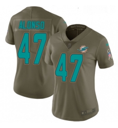Womens Nike Miami Dolphins 47 Kiko Alonso Limited Olive 2017 Salute to Service NFL Jersey Womens Nike Miami Dolphins 47 Kiko Alonso Limited Olive 2017 Salute to Service NFL Jersey