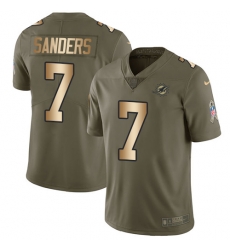 7 Limited Jason Sanders OliveGold Nike NFL Youth Jersey Miami Dolphins 2017 Salute to Service 7 Limited Jason Sanders OliveGold Nike NFL Youth Jersey Miami Dolphins 2017 Salute to Service