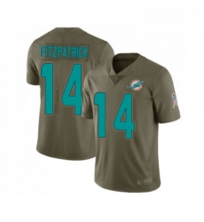 Youth Miami Dolphins 14 Ryan Fitzpatrick Limited Olive 2017 Salute to Service Football Jersey Youth Miami Dolphins 14 Ryan Fitzpatrick Limited Olive 2017 Salute to Service Football Jersey