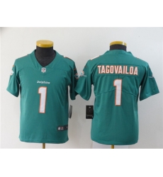 Youth Nike Dolphins 1 Tua Tagovailoa Aqua Vapor Untouchable Limited Jersey Youth Nike Dolphins 1 Tua Tagovailoa Aqua Vapor Untouchable Limited Jersey