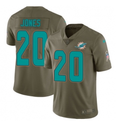 Youth Nike Dolphins #20 Reshad Jones Olive Stitched NFL Limited 2017 Salute to Service Jersey Youth Nike Dolphins #20 Reshad Jones Olive Stitched NFL Limited 2017 Salute to Service Jersey