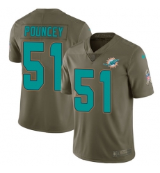 Youth Nike Dolphins #51 Mike Pouncey Olive Stitched NFL Limited 2017 Salute to Service Jersey Youth Nike Dolphins #51 Mike Pouncey Olive Stitched NFL Limited 2017 Salute to Service Jersey