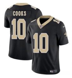 Men New Orleans Saints 10 Brandin Cooks Black 2025 Vapor Limited Stitched Football Jersey