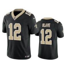 Men New Orleans Saints 12 Chris Olave Black 2023 F U S E Vapor Untouchable Limited Stitched Jersey Men New Orleans Saints 12 Chris Olave Black 2023 F U S E Vapor Untouchable Limited Stitched Jersey
