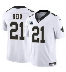 Men New Orleans Saints 21 Justin Reid White 2025 F U S E With 1 Star C Patch Vapor Limited Stitched Football Jersey Men New Orleans Saints 21 Justin Reid White 2025 F U S E With 1 Star C Patch Vapor Limited Stitched Football Jersey