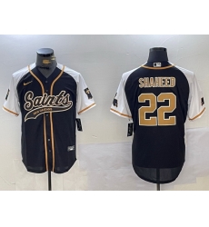 Men New Orleans Saints 22 Rashid Shaheed BlackWhite 1987 Legacy Cool Base Stitched Baseball Jersey 5 Men New Orleans Saints 22 Rashid Shaheed BlackWhite 1987 Legacy Cool Base Stitched Baseball Jersey 5