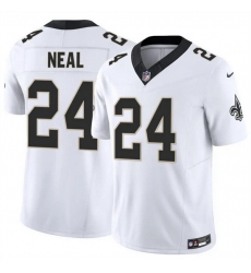 Men New Orleans Saints 24 Devin Neal White 2025 F U S E Vapor Limited Stitched Football Jersey Men New Orleans Saints 24 Devin Neal White 2025 F U S E Vapor Limited Stitched Football Jersey