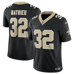 Men New Orleans Saints 32 Tyrann Mathieu Black 2023 F.U.S.E. Vapor Untouchable Limited Stitched Jersey