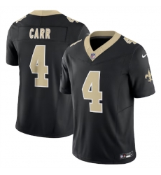 Men New Orleans Saints 4 Derek Carr Black 2023 F U S E Vapor Untouchable Limited Stitched Jersey Men New Orleans Saints 4 Derek Carr Black 2023 F U S E Vapor Untouchable Limited Stitched Jersey