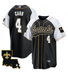 Men New Orleans Saints 4 Derek Carr Black White 1987 Legacy Cool Base Stitched Baseball Jersey Men New Orleans Saints 4 Derek Carr Black White 1987 Legacy Cool Base Stitched Baseball Jersey