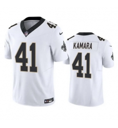 Men New Orleans Saints 41 Alvin Kamara White 2023 F.U.S.E. Vapor Untouchable Limited Stitched Jersey Men New Orleans Saints 41 Alvin Kamara White 2023 F.U.S.E. Vapor Untouchable Limited Stitched Jersey