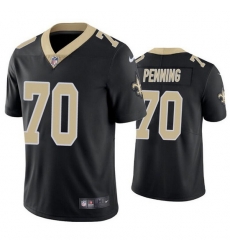Men New Orleans Saints 70 Trevor Penning Black Vapor Limited Stitched jersey Men New Orleans Saints 70 Trevor Penning Black Vapor Limited Stitched jersey