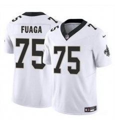 Men New Orleans Saints 75 Taliese Fuaga White 2024 Draft F U S E Vapor Limited Stitched Football Jersey Men New Orleans Saints 75 Taliese Fuaga White 2024 Draft F U S E Vapor Limited Stitched Football Jersey