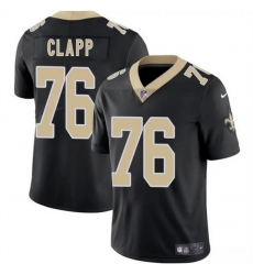 Men New Orleans Saints 76 Will Clapp Black 2025 Vapor Limited Stitched Football Jersey Men New Orleans Saints 76 Will Clapp Black 2025 Vapor Limited Stitched Football Jersey