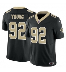 Men New Orleans Saints 92 Chase Young Black 2023 F U S E Vapor Limited Stitched Football Jersey Men New Orleans Saints 92 Chase Young Black 2023 F U S E Vapor Limited Stitched Football Jersey