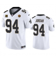 Men New Orleans Saints 94 Cameron Jordan White 2023 F U S E With 4 Star C Patch And John Madden Patch Vapor Limited Stitched Football Jersey Men New Orleans Saints 94 Cameron Jordan White 2023 F U S E With 4 Star C Patch And John Madden Patch Vapor Limited Stitched Football Jersey