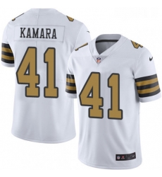 Mens Nike New Orleans Saints 41 Alvin Kamara Limited White Rush Vapor Untouchable NFL Jersey Mens Nike New Orleans Saints 41 Alvin Kamara Limited White Rush Vapor Untouchable NFL Jersey