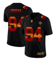 New Orleans Saints 94 Cameron Jordan Men Black Nike Red Orange Stripe Vapor Limited NFL Jersey New Orleans Saints 94 Cameron Jordan Men Black Nike Red Orange Stripe Vapor Limited NFL Jersey