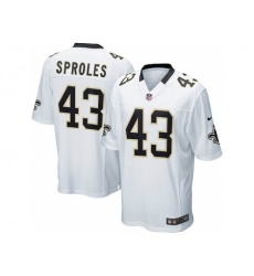 Nike New Orleans Saints 43 Darren Sproles White Game NFL Jersey Nike New Orleans Saints 43 Darren Sproles White Game NFL Jersey