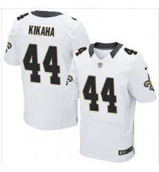 Nike New Orleans Saints #44 Hauoli Kikaha White Mens Stitched NFL Elite Jersey Nike New Orleans Saints #44 Hauoli Kikaha White Mens Stitched NFL Elite Jersey
