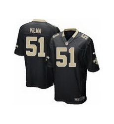 Nike New Orleans Saints 51 Jonathan Vilma Elite Black NFL Jersey Nike New Orleans Saints 51 Jonathan Vilma Elite Black NFL Jersey