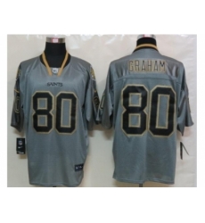 Nike New Orleans Saints 80 Jimmy Graham Grey Elite Lights out NFL Jersey Nike New Orleans Saints 80 Jimmy Graham Grey Elite Lights out NFL Jersey