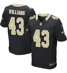Nike Saints #43 Marcus Williams Black Team Color Mens Stitched NFL Elite Jersey Nike Saints #43 Marcus Williams Black Team Color Mens Stitched NFL Elite Jersey