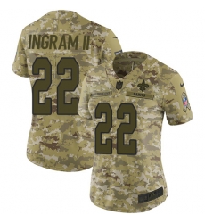 Nike Saints #22 Mark Ingram II Camo Women Stitched NFL Limited 2018 Salute to Service Jersey Nike Saints #22 Mark Ingram II Camo Women Stitched NFL Limited 2018 Salute to Service Jersey