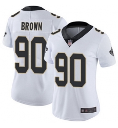Saints 90 Malcom Brown White Womens Stitched Football Vapor Untouchable Limited Jersey Saints 90 Malcom Brown White Womens Stitched Football Vapor Untouchable Limited Jersey