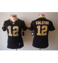 Women Nike New Orleans Saints #12 Marques Colston Black Game LIMITED Nike NFL Jerseys Women Nike New Orleans Saints #12 Marques Colston Black Game LIMITED Nike NFL Jerseys