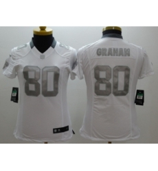 Women Nike New Orleans Saints #80 Jimmy Graham Platinum White Jerseys Women Nike New Orleans Saints #80 Jimmy Graham Platinum White Jerseys