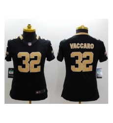 Women's Nike New Orleans Saints #32 Kenny Vaccaro Black Team Color Stitched NFL Limited Jersey Women's Nike New Orleans Saints #32 Kenny Vaccaro Black Team Color Stitched NFL Limited Jersey