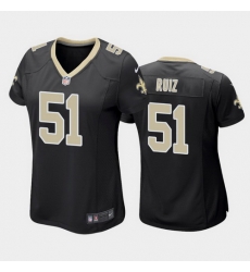 women cesar ruiz new orleans saints black game jersey women cesar ruiz new orleans saints black game jersey