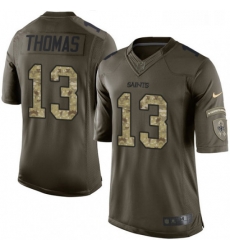 Youth Nike New Orleans Saints 13 Michael Thomas Elite Green Salute to Service NFL Jersey Youth Nike New Orleans Saints 13 Michael Thomas Elite Green Salute to Service NFL Jersey