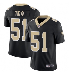 Youth Nike New Orleans Saints 51 Manti Teo Black Team Color Vapor Untouchable Limited Player NFL Jersey Youth Nike New Orleans Saints 51 Manti Teo Black Team Color Vapor Untouchable Limited Player NFL Jersey