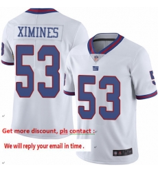 Giants 53 Oshane Ximines White Men Stitched Football Limited Rush Jersey Giants 53 Oshane Ximines White Men Stitched Football Limited Rush Jersey