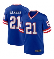 Men New York Giants 21 Tiki Barber Royal Classic Retired Player Stitched Game Jersey Men New York Giants 21 Tiki Barber Royal Classic Retired Player Stitched Game Jersey