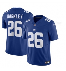 Men New York Giants 26 Saquon Barkley Blue 2023 F U S E Vapor Untouchable Limited Stitched Jersey Men New York Giants 26 Saquon Barkley Blue 2023 F U S E Vapor Untouchable Limited Stitched Jersey