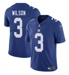 Men New York Giants 3 Russell Wilson Blue 2025 Vapor Untouchable Limited Stitched Jersey Men New York Giants 3 Russell Wilson Blue 2025 Vapor Untouchable Limited Stitched Jersey