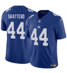 Men New York Giants 44 Cam Skattebo Blue 2025 Draft F U S E  Vapor Untouchable Limited Stitched Jersey