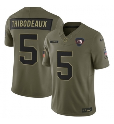 Men New York Giants 5 Kayvon Thibodeaux Olive 2025 F U S E Salute to Service Limited Stitched Football Jersey Men New York Giants 5 Kayvon Thibodeaux Olive 2025 F U S E Salute to Service Limited Stitched Football Jersey