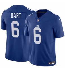 Men New York Giants 6 Jaxson Dart Blue 2025 Draft F U S E Vapor Untouchable Limited Stitched Jersey Men New York Giants 6 Jaxson Dart Blue 2025 Draft F U S E Vapor Untouchable Limited Stitched Jersey