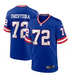 Men New York Giants 72 Osi Umenyiora Royal Classic Retired Player Stitched Game Jersey Men New York Giants 72 Osi Umenyiora Royal Classic Retired Player Stitched Game Jersey