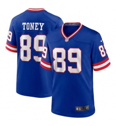 Men New York Giants 89 Kadarius Toney Royal Classic Retired Player Stitched Game Jersey Men New York Giants 89 Kadarius Toney Royal Classic Retired Player Stitched Game Jersey