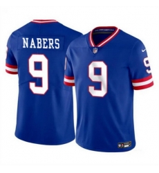 Men New York Giants 9 Malik Nabers Royal 2024 Draft Vapor Untouchable Throwback Limited Stitched Jersey Men New York Giants 9 Malik Nabers Royal 2024 Draft Vapor Untouchable Throwback Limited Stitched Jersey