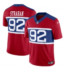 Men New York Giants 92 Michael Strahan Century Red Alternate Vapor F U S E Limited Stitched Football Jersey Men New York Giants 92 Michael Strahan Century Red Alternate Vapor F U S E Limited Stitched Football Jersey