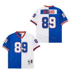 Men New York Giants Mark Bavaro #89 White Blue Split Stitched Football Jersey Men New York Giants Mark Bavaro #89 White Blue Split Stitched Football Jersey